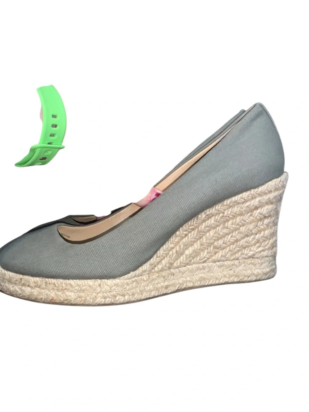 J Crew Olive Green Seville Espadrille Wedge Pumps